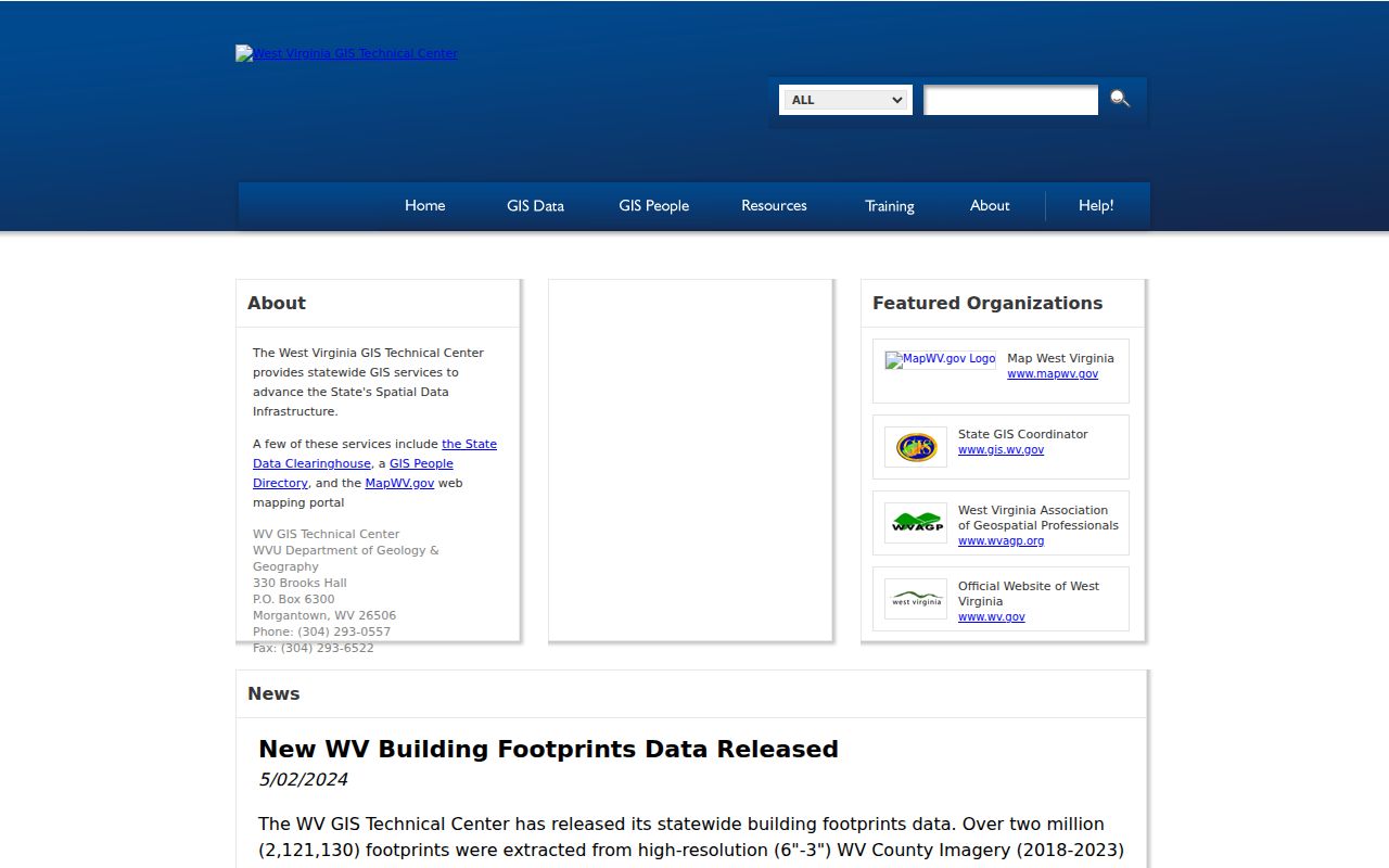 Hardy parcel maps and downloadable GIS resources at the WV State Data Clearinghouse