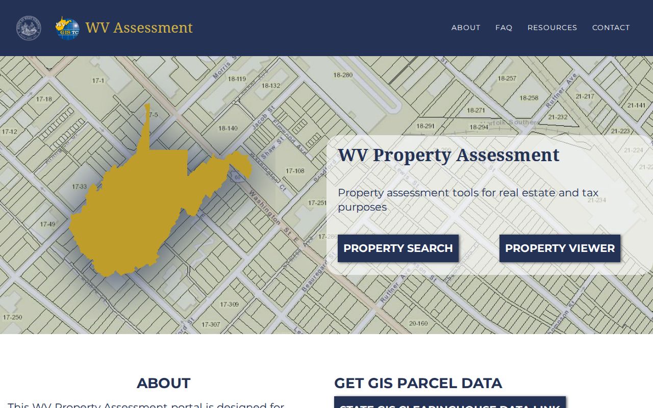 Hardy property records entry through the West Virginia Property Assessment portal