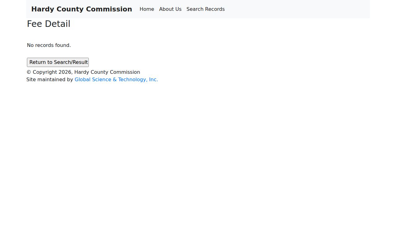 Hardy property records tax ticket fields for parcel, assessment, deed reference, and payment