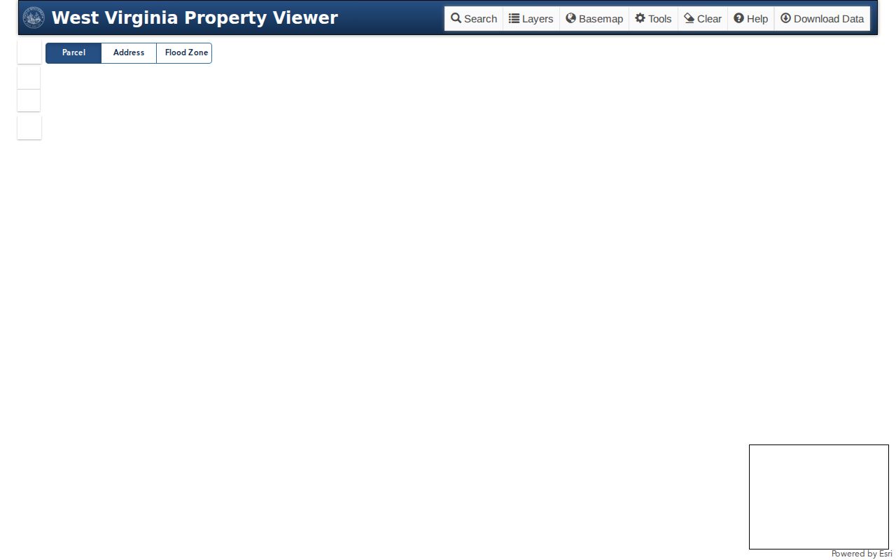 Hardy property neighbor lookup in the West Virginia parcel viewer